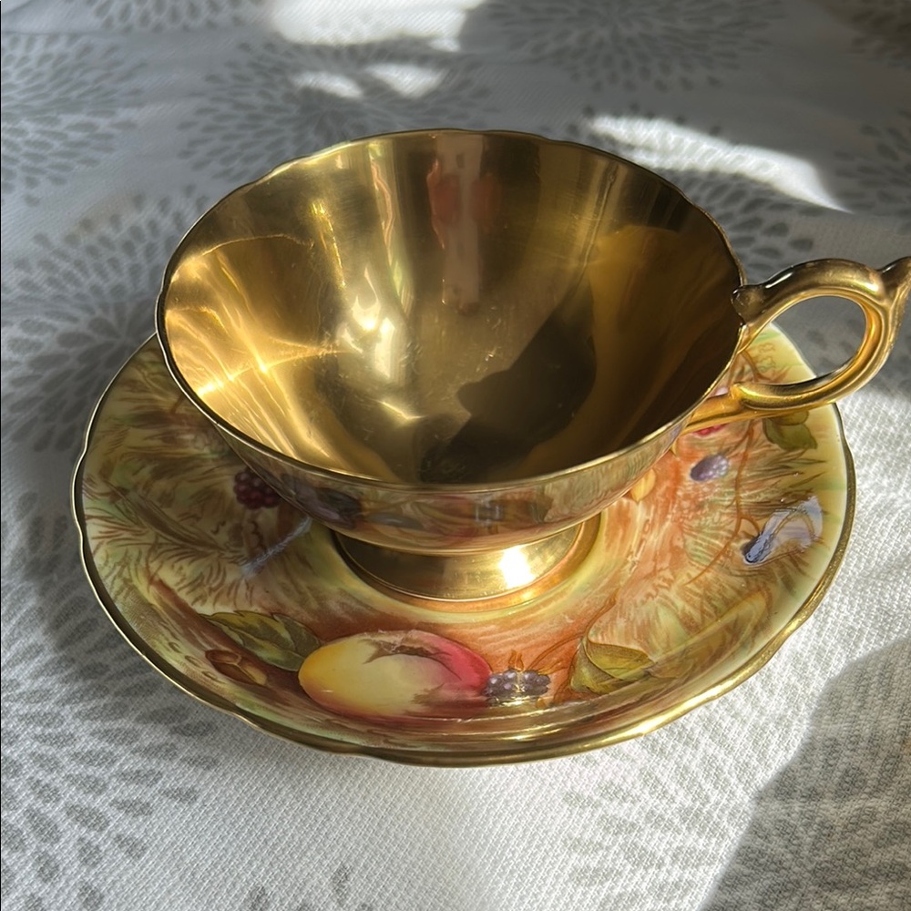 Aynsley Fine Bone China Teacup and Saucer